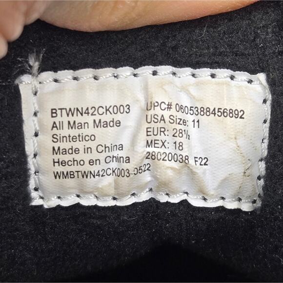 WONDER NATION Kids Boots with Laces and Side Zip in Black & Tan Size 11 - Picture 7 of 9